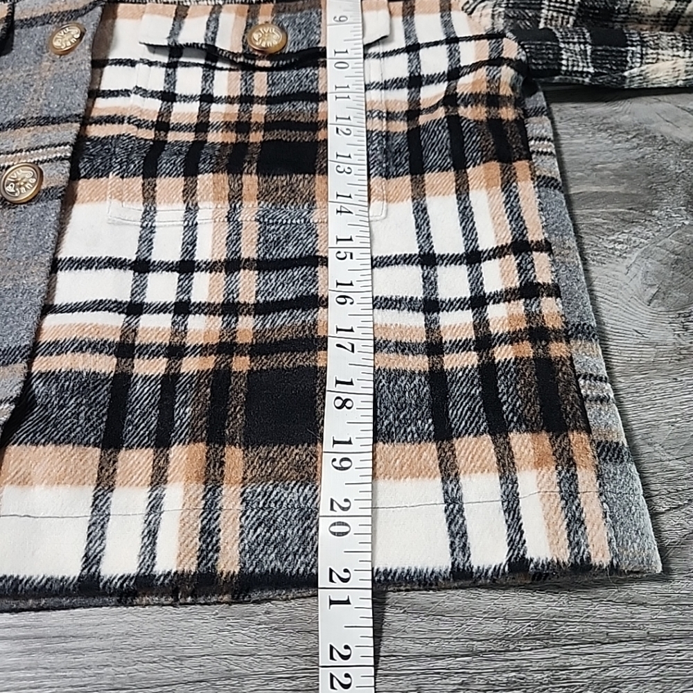 Ivy Jane Patched Plaid Jacket Sz S ($189) - Picture 5 of 9